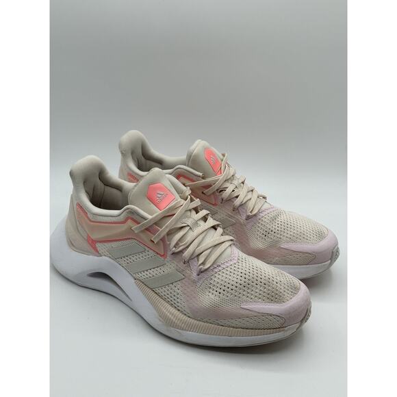 Adidas Women's Alphatorsion 2.0 Primegreen Running Shoes Size 8.5 White Pink - Picture 6 of 9